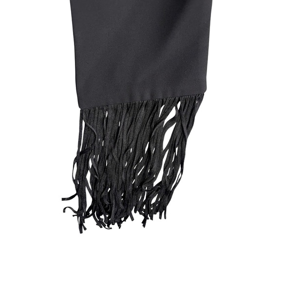 BCBG Max Azria Vest Black Fringe‎ XS Sleeveless Party Cocktail Career - Picture 5 of 8